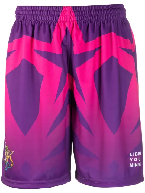 Liberal Youth Ministry graphic-print football shorts 