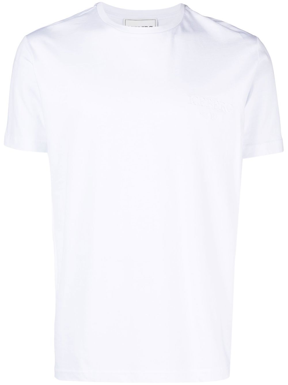 

Iceberg logo-embroidery cotton T-shirt - White