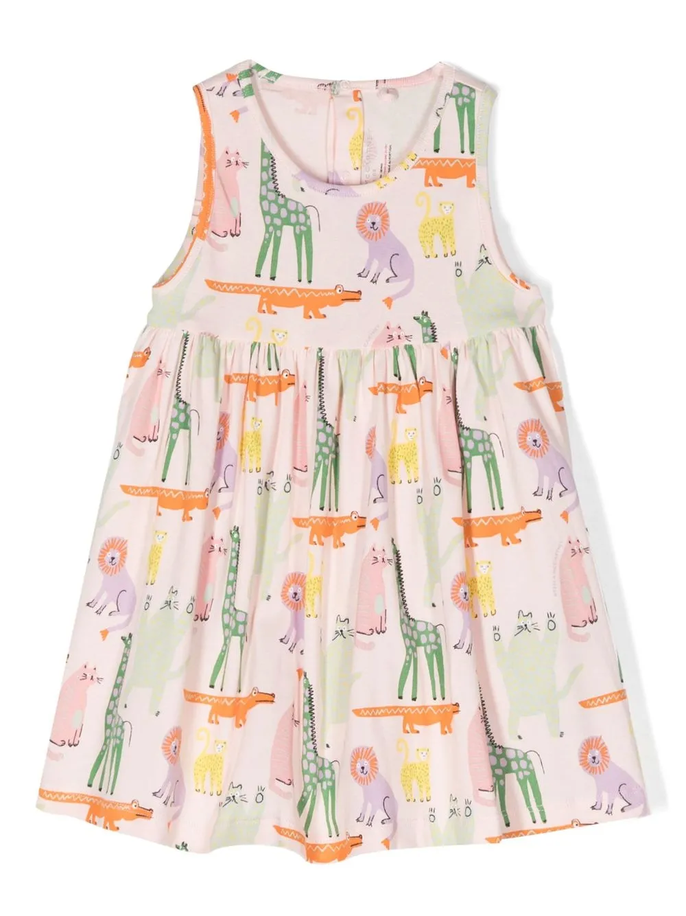 

Stella McCartney Kids vestido con motivo animal - Rosado