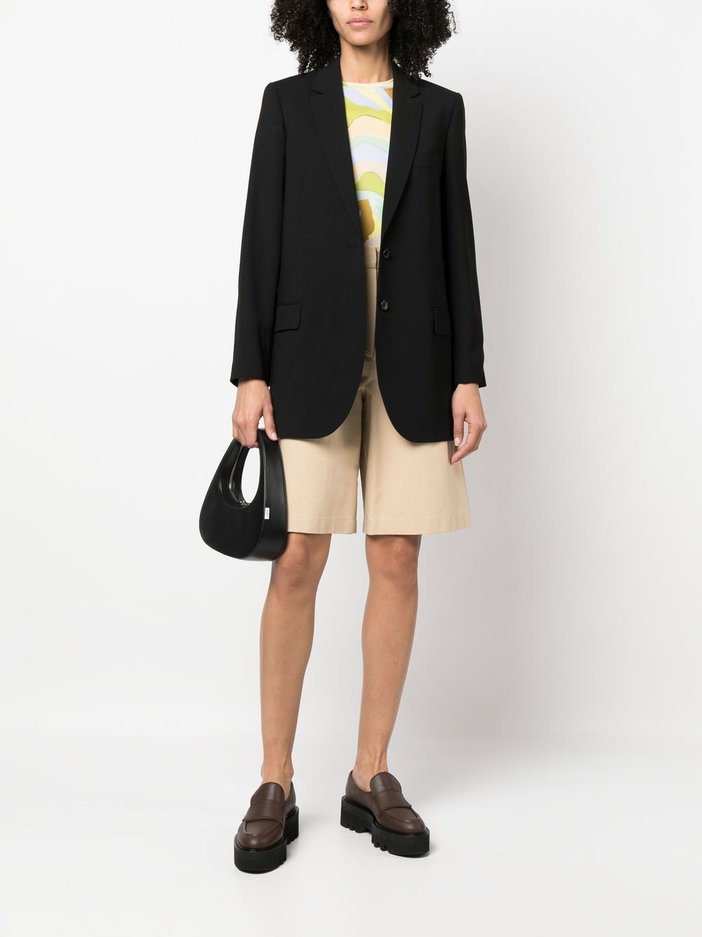 PS Paul Smith Blazer met enkele rij knopen - Zwart