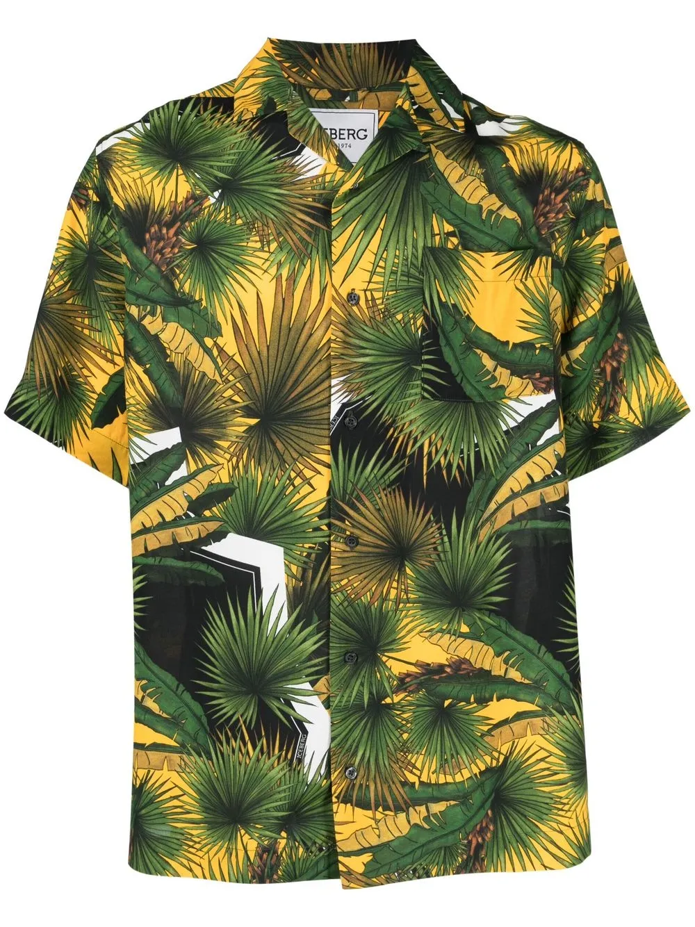 ICEBERG BOTANICAL-PRINT SHORT-SLEEVED SHIRT