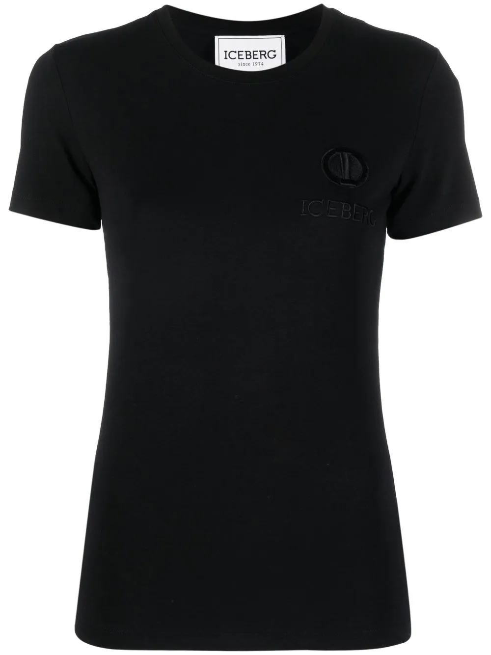 

Iceberg embroidered-logo cotton T-shirt - Black