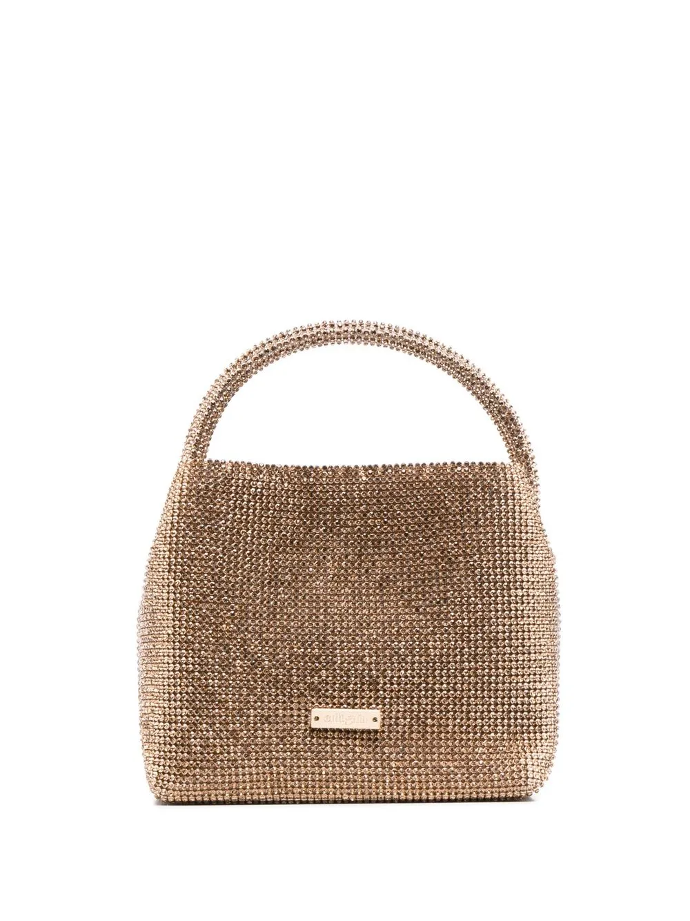 

Cult Gaia Solene crystal embellishment tote bag - Brown