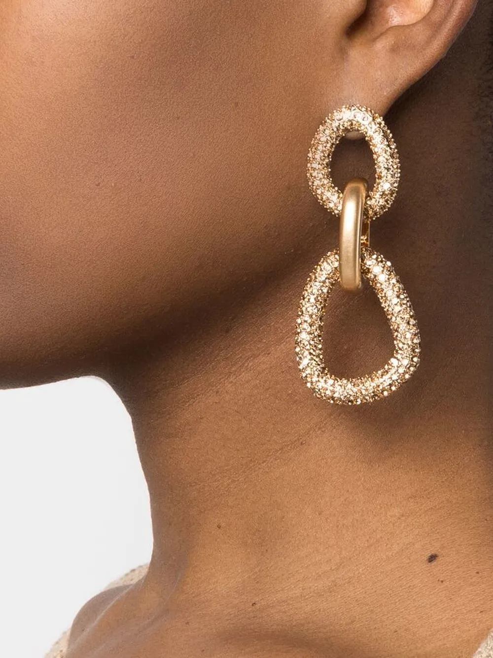 Cult Gaia crystalembellished Drop Earrings Farfetch