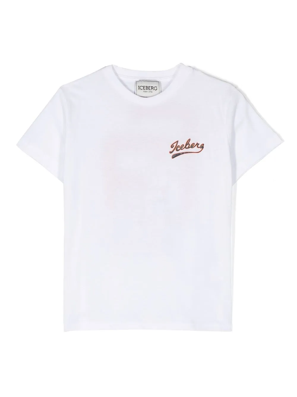 

Iceberg Kids playera con cuello redondo y logo estampado - Blanco