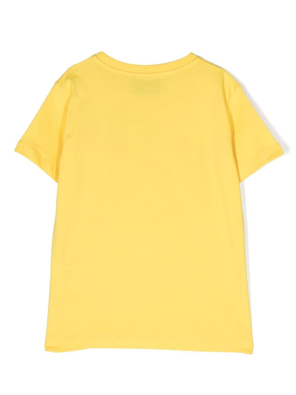 iceberg kids graphic-print cotton t-shirt - yellow