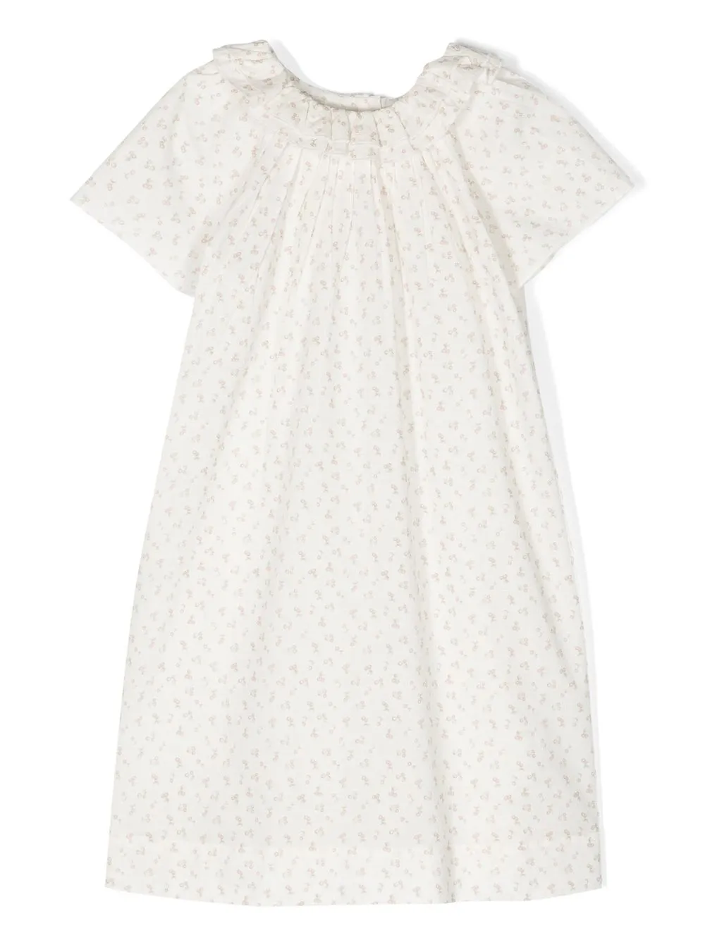 

Bonpoint cherry-print cotton dress - White