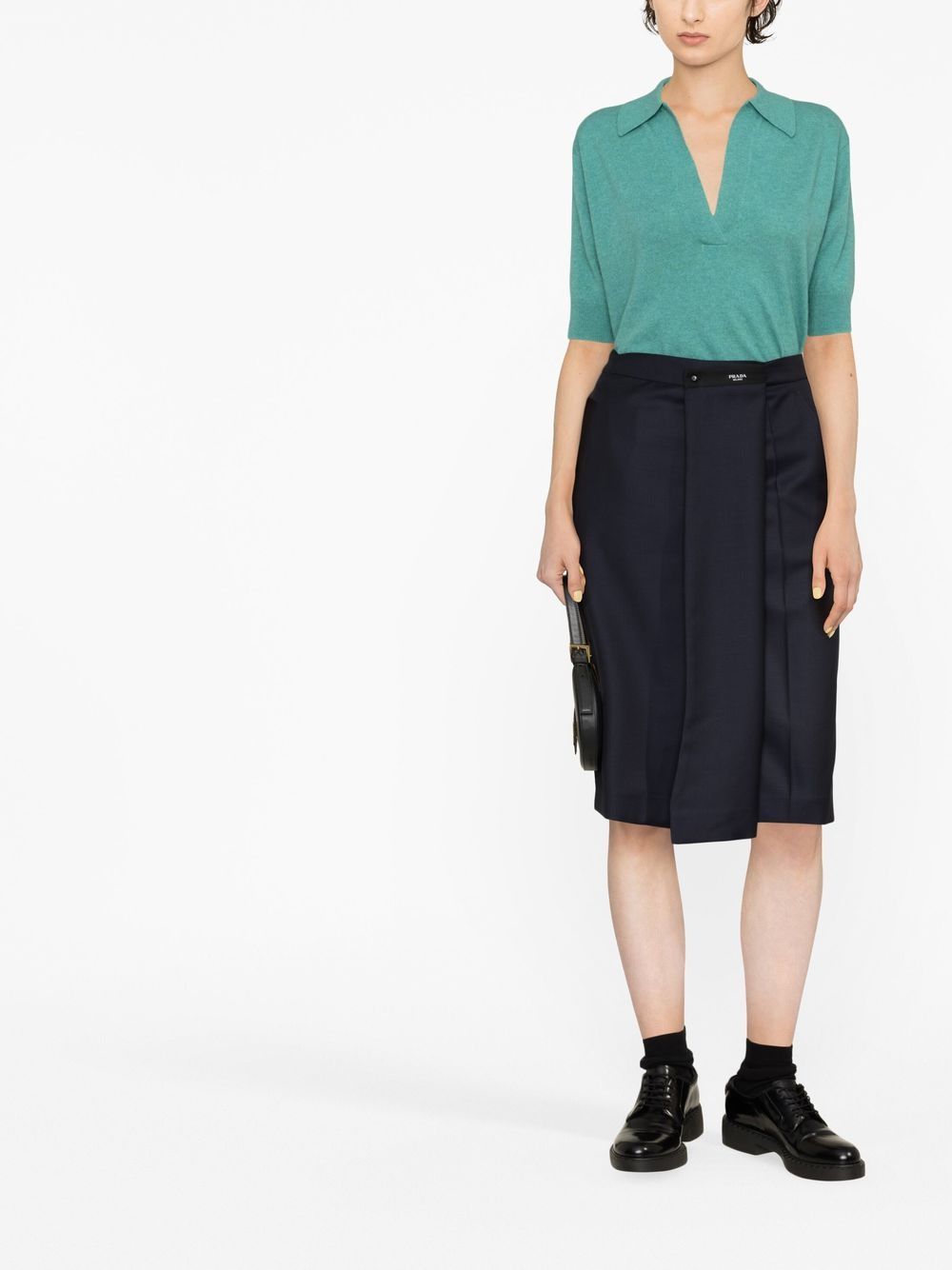 Prada High waist rok - Blauw