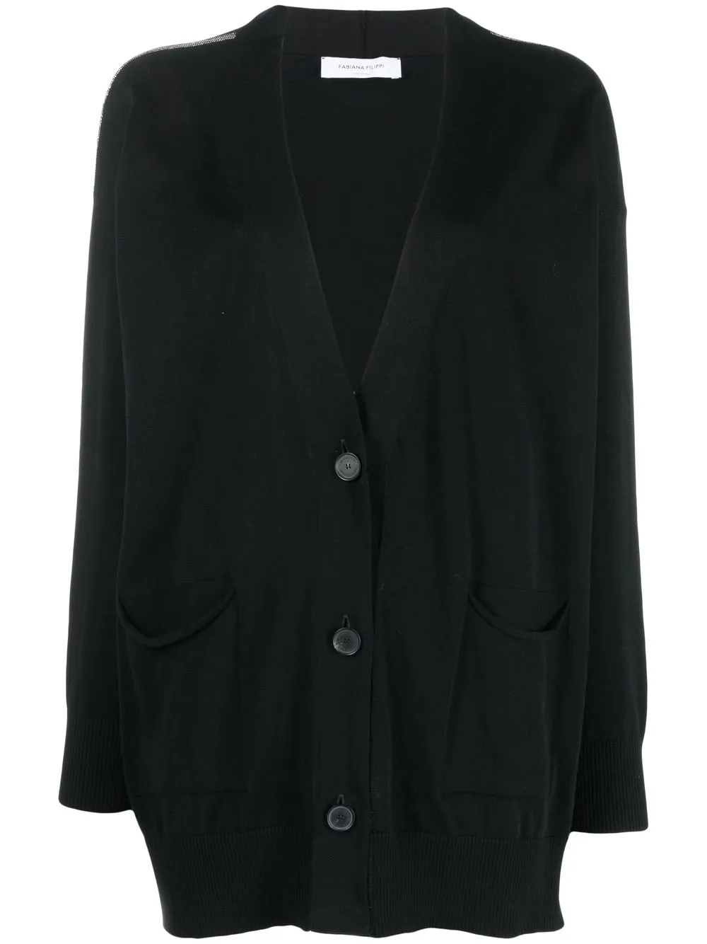 

Fabiana Filippi buttoned cotton cardigan - Black