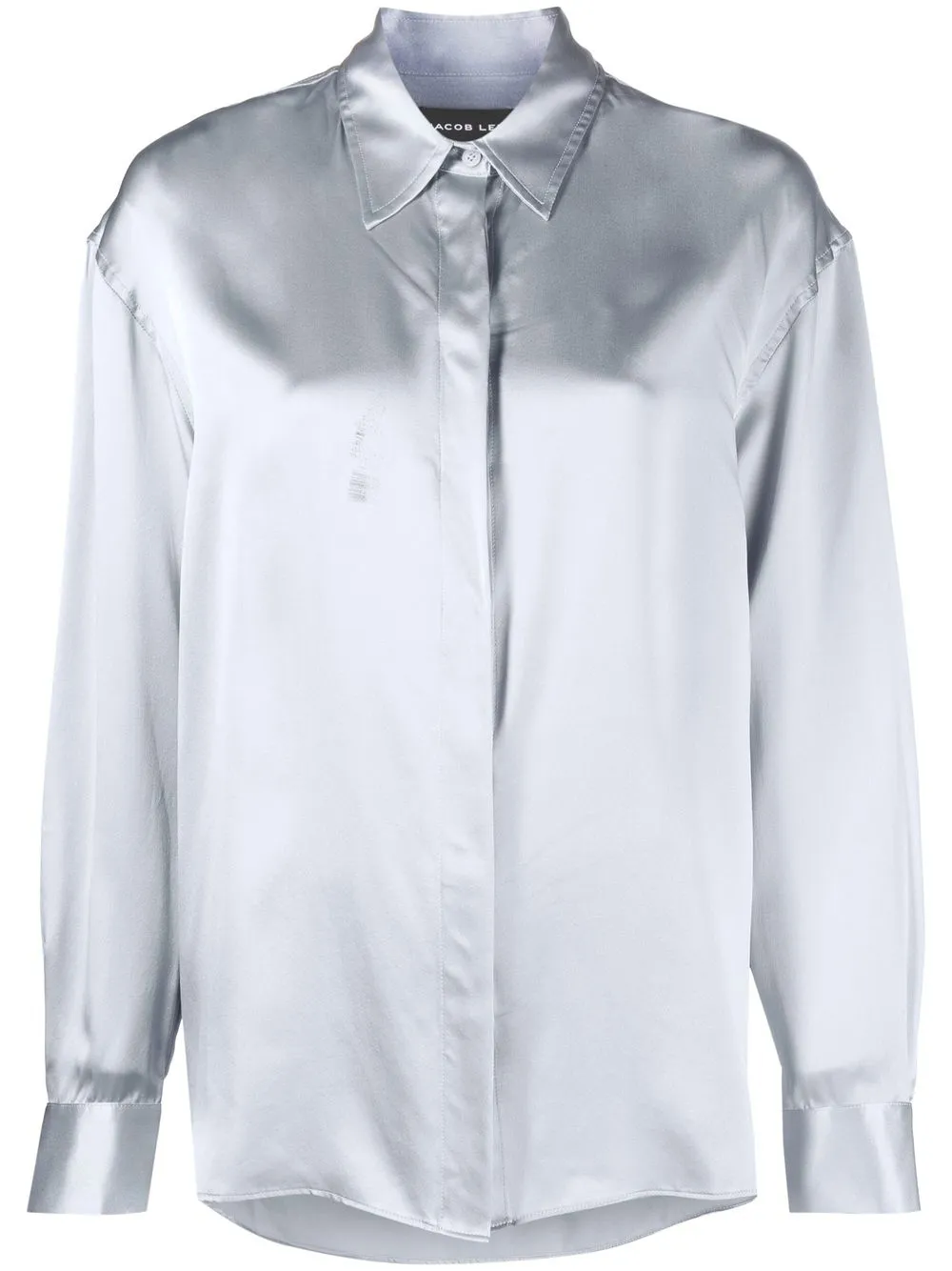

Jacob Lee satin silk shirt - Grey
