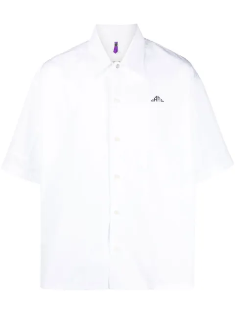 OAMC logo-embroidery short-sleeved shirt