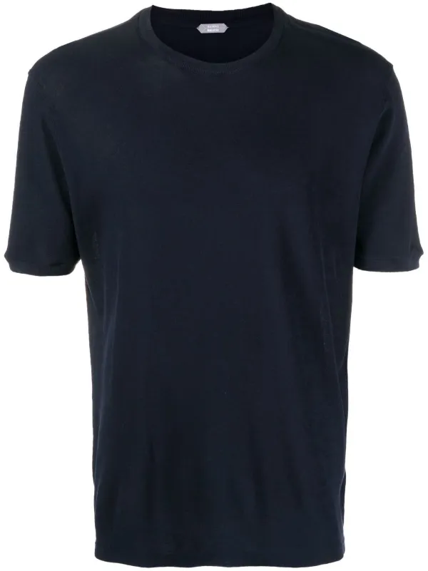 ZANONE クルーネック Tシャツ ブルーグレー サイズ52 Zanone クルーネック Tシャツ | ブルー | FARFETCH JP