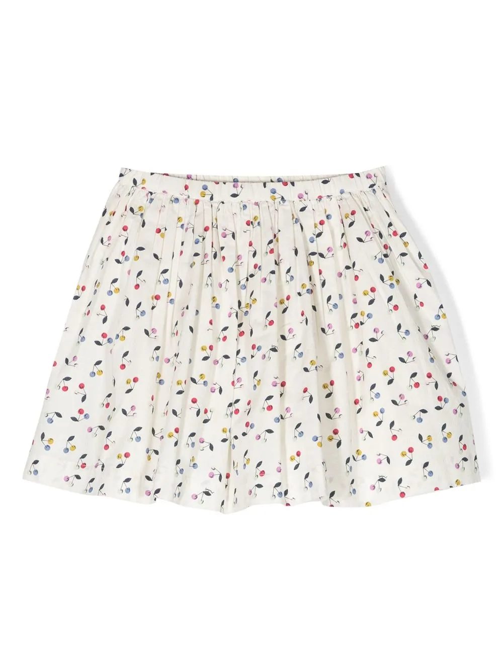 

Bonpoint cherry-print mini skirt - White