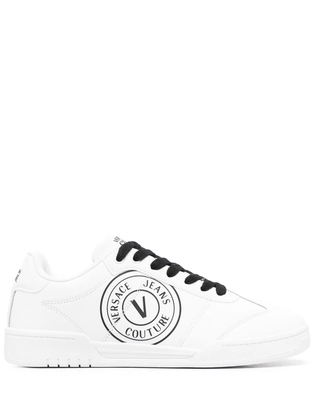 

Versace Jeans Couture logo low-top trainers - White