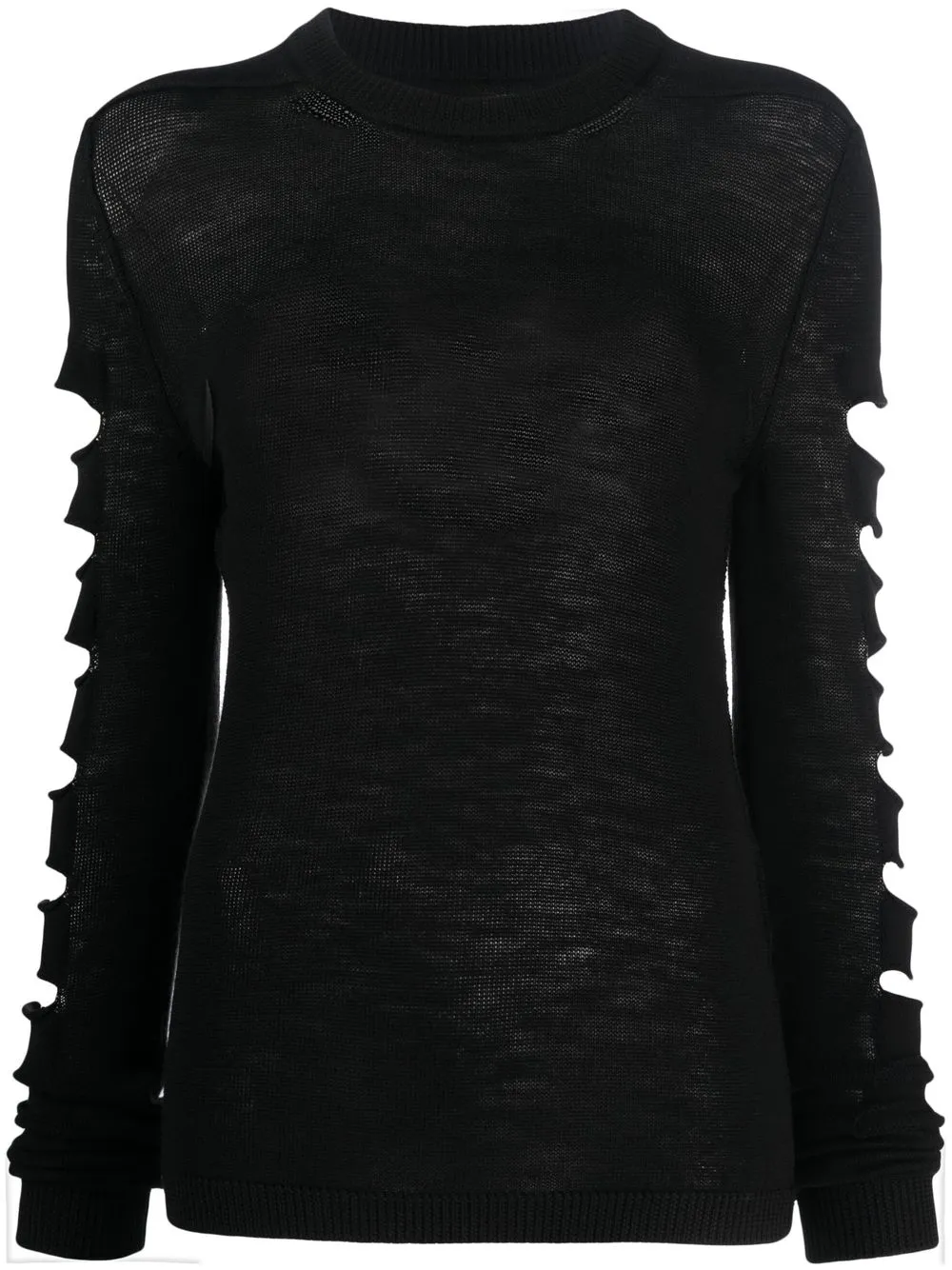 

Rick Owens cut-out detail knitted top - Black