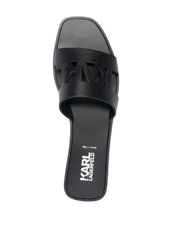 サンダル・ミュール KARL LAGERFELD Women Sandals KL61705K01 Black Karl Lagerfeld Ventura criss-cross sandals - Black | KL61705K01