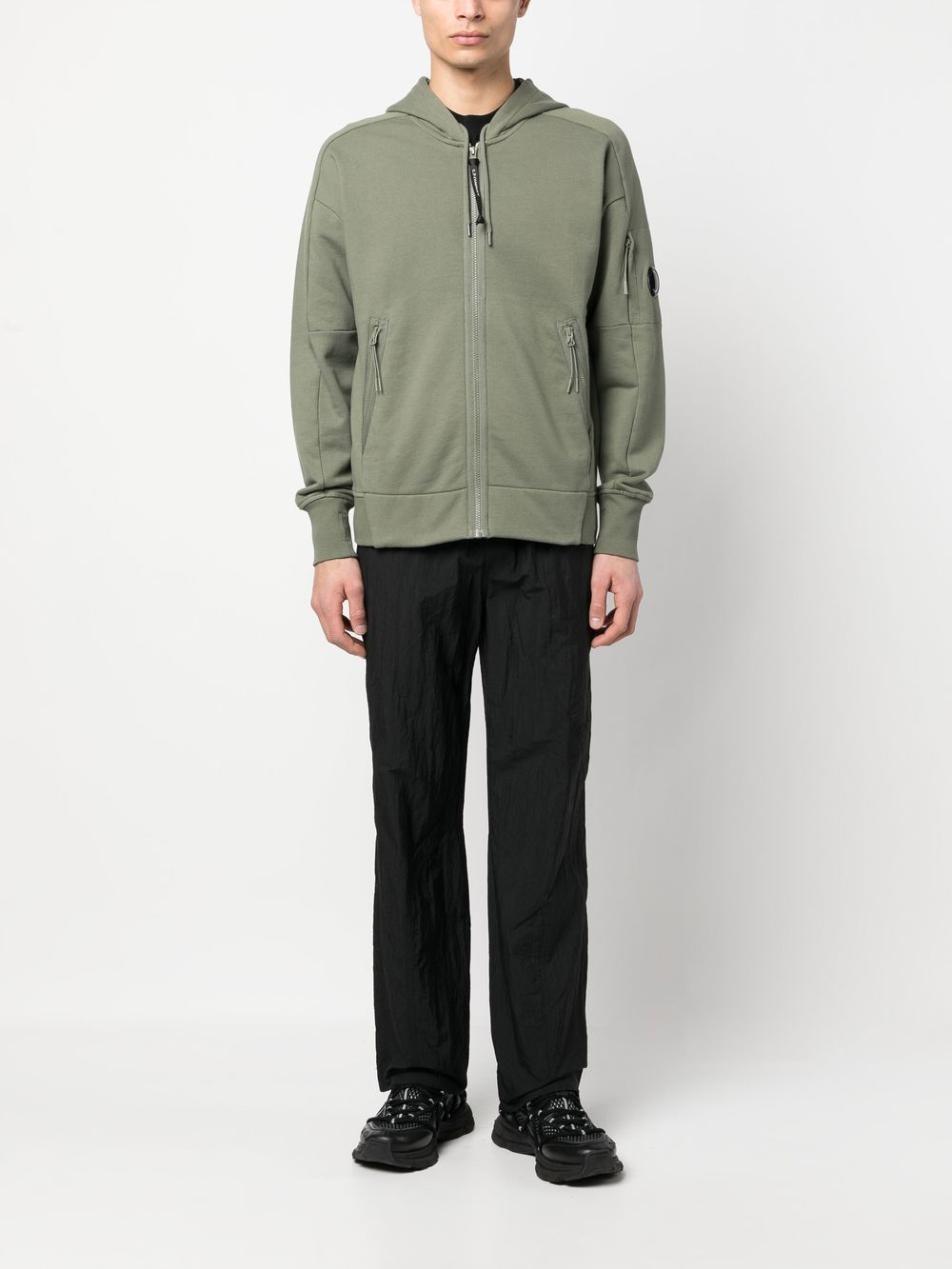 C.P. Company Hoodie met rits - Groen