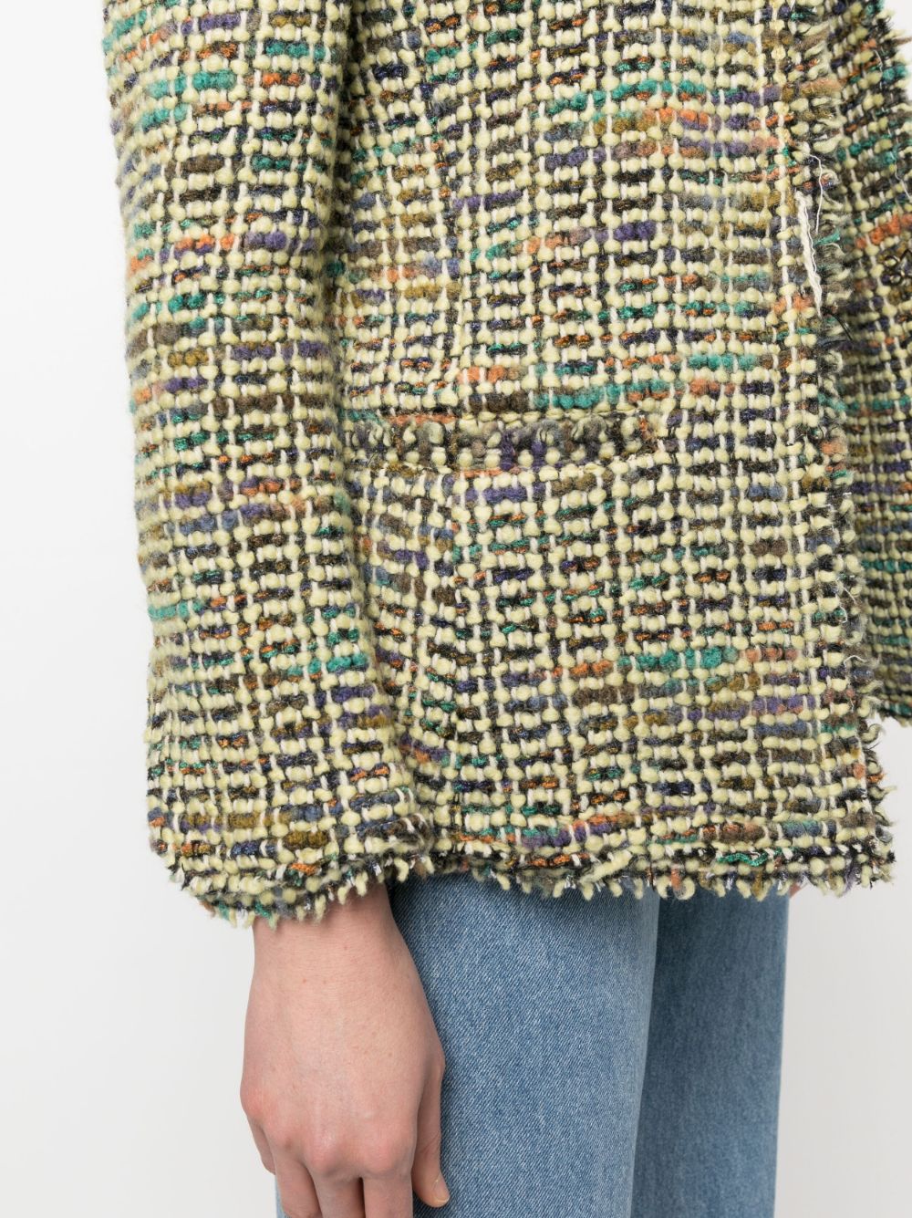 ISABEL MARANT frayed-hem tweed jacket Women