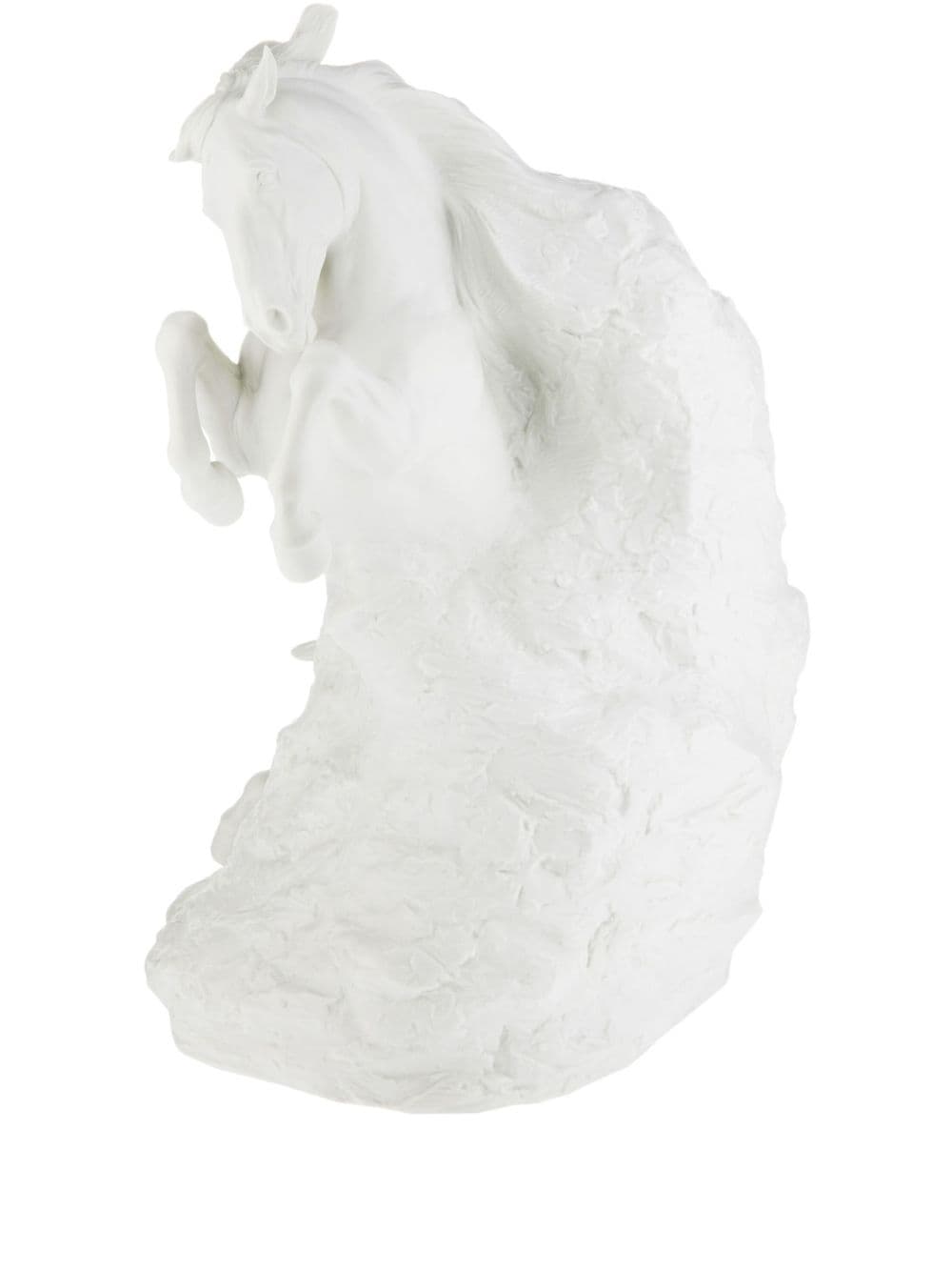 Lladrò Unbreakable Spirit Horse 陶瓷雕塑装饰品 In White