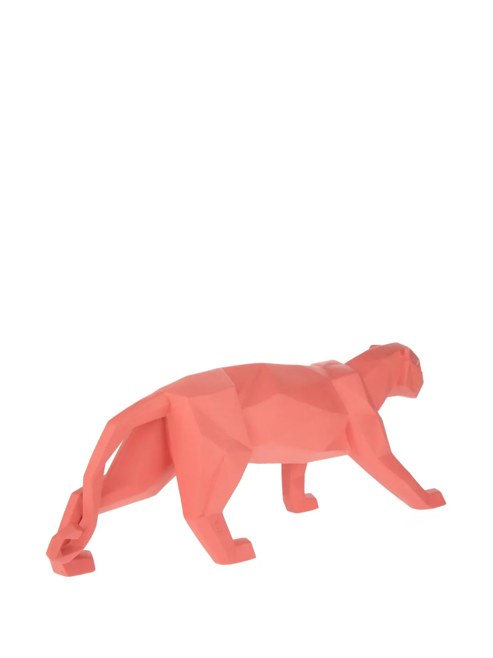 Lladrò Panther Faceted Porcelain Figurine In Pink