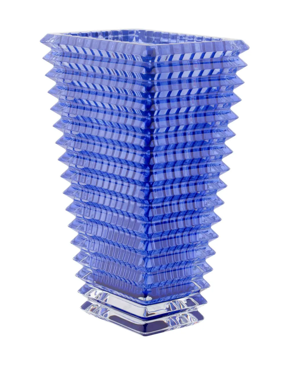 Baccarat Rechthoekige vaas - Blauw