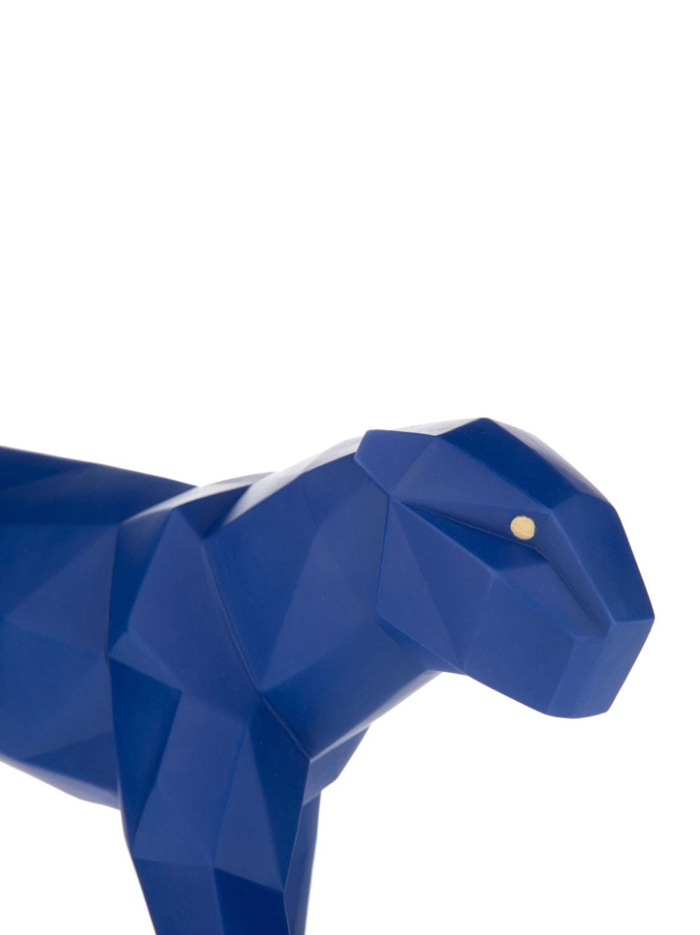 Shop Lladrò Panther Faceted Porcelain Figurine In Blue