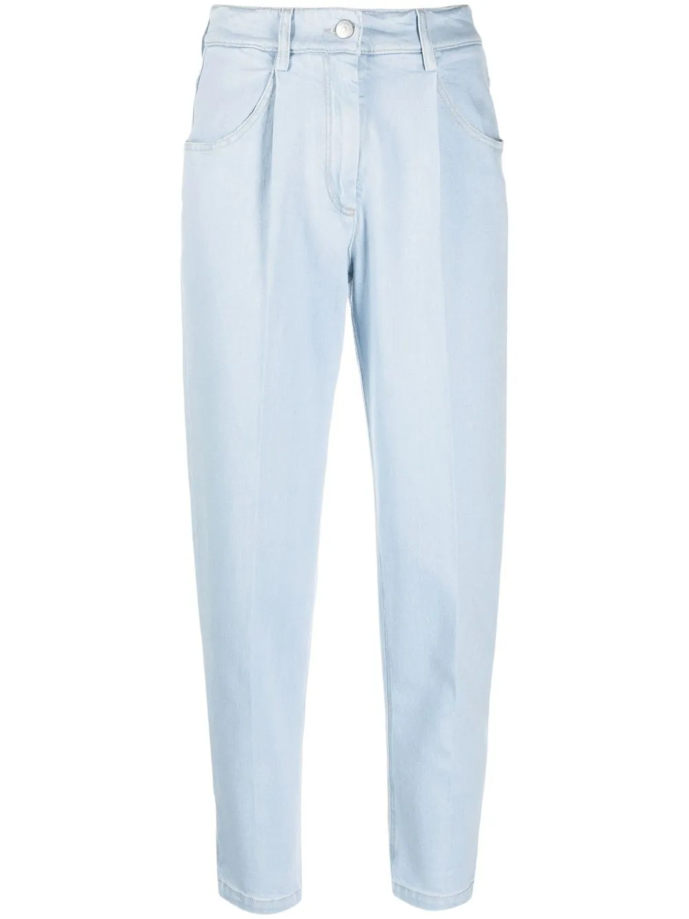 

Peserico cropped high-waisted jeans - Blue