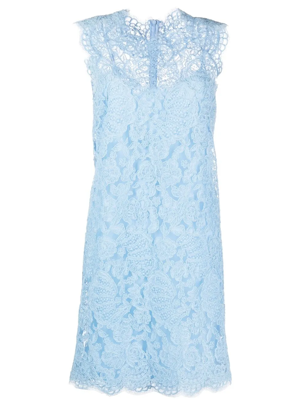 

Ermanno Scervino floral-lace sleeveless minidress - Blue