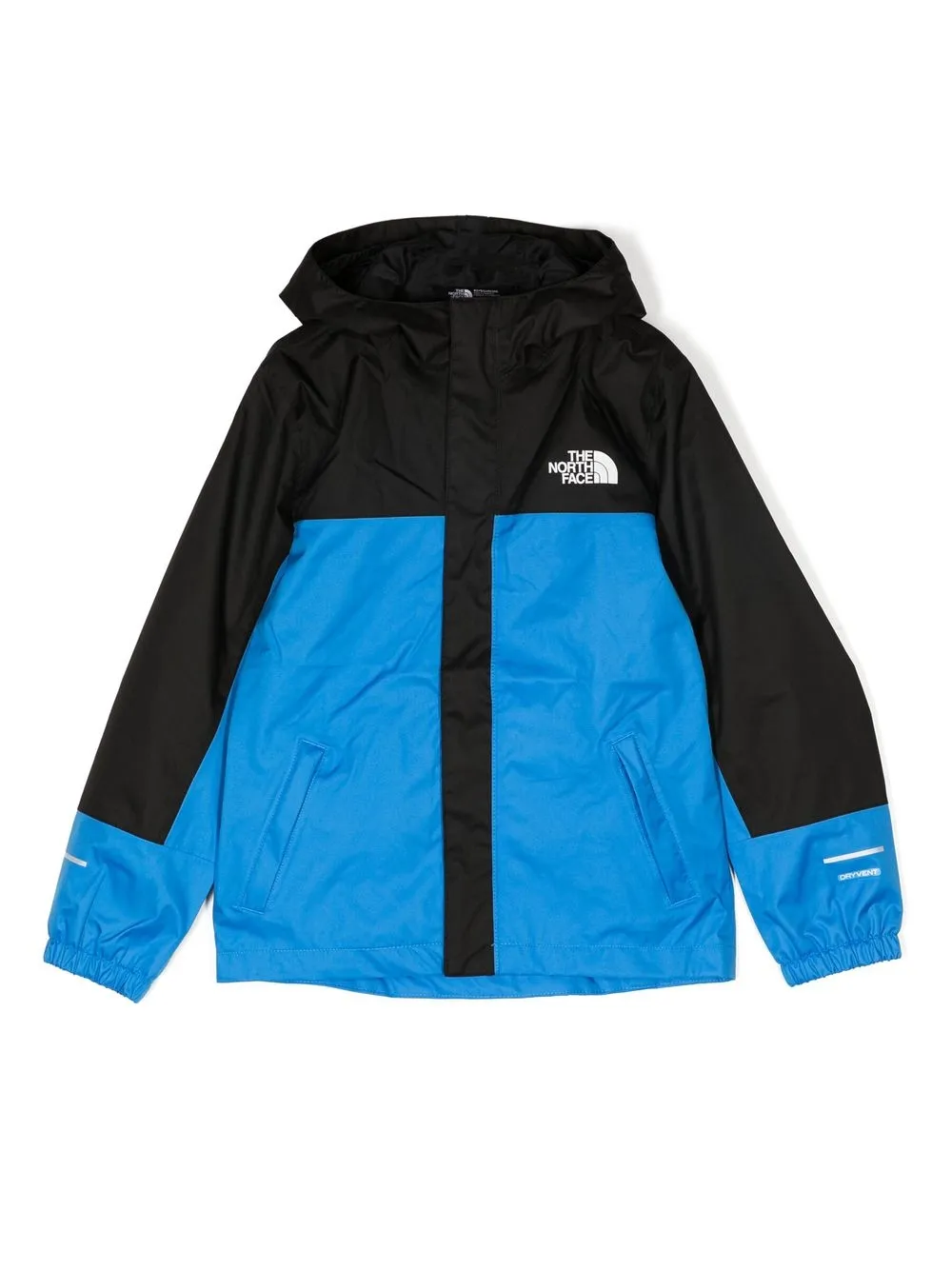 

The North Face Kids logo-print zip-up jacket - Blue