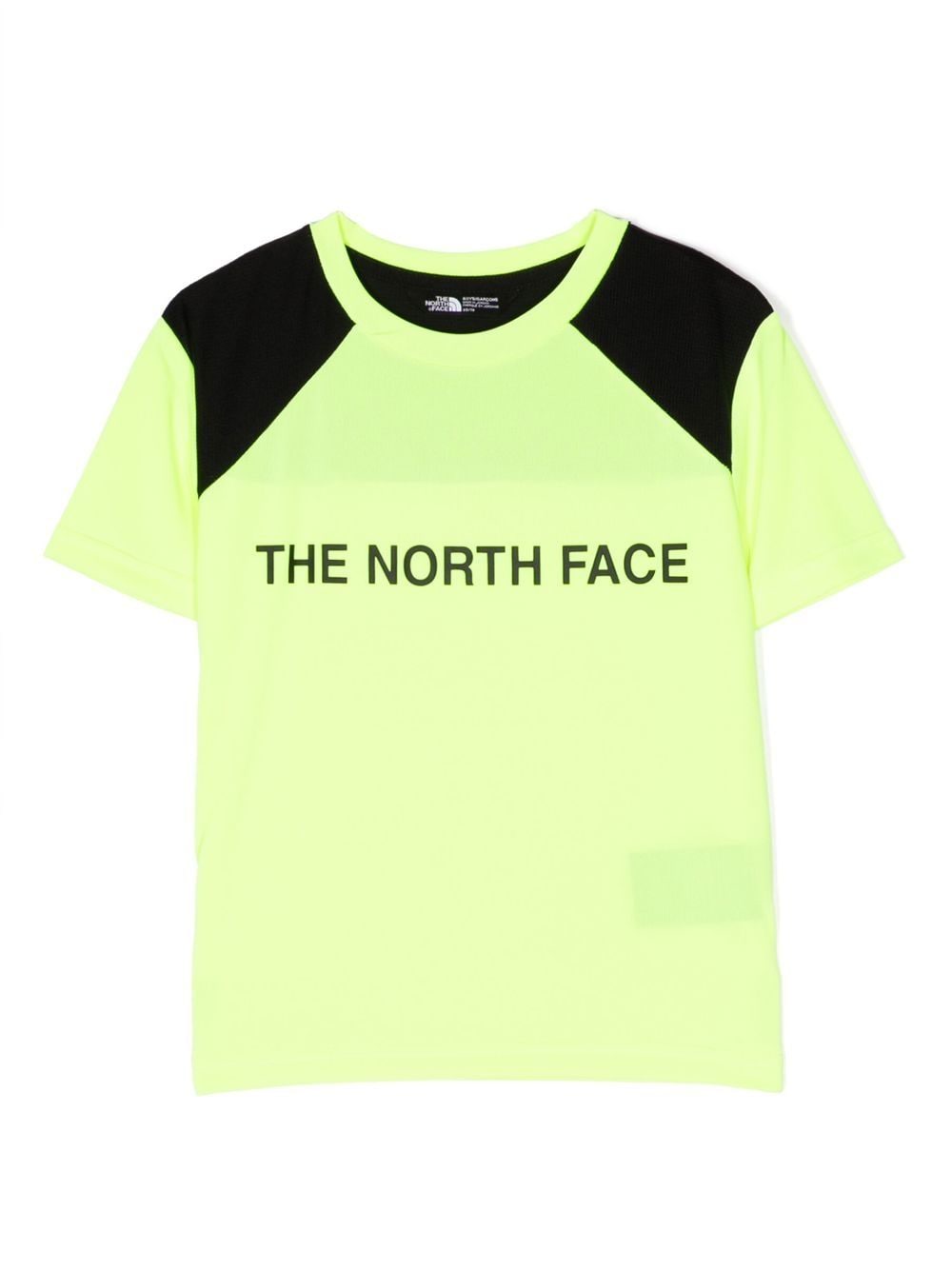 the north face kids logo-print short-sleeved t-shirt - yellow