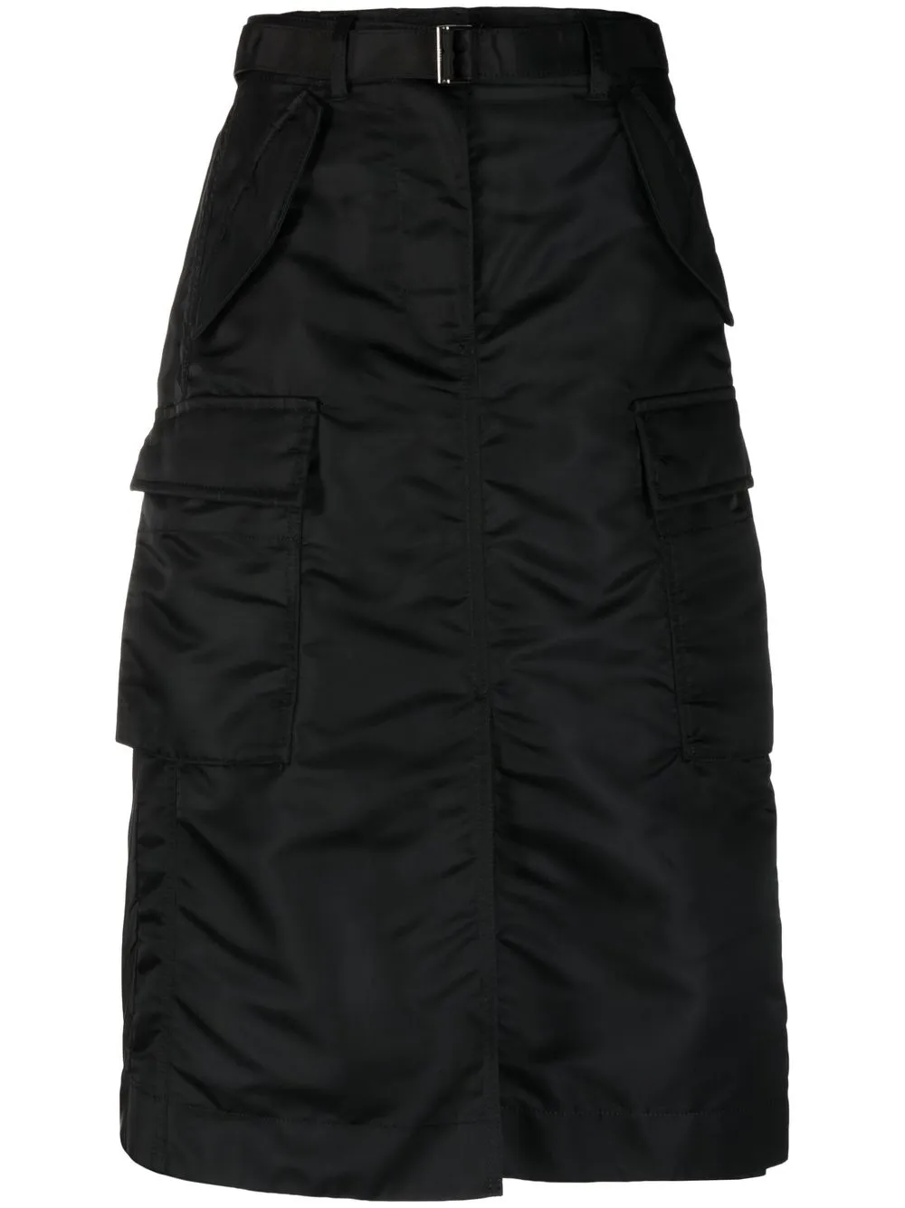 

sacai high-waisted multiple-pocket skirt - Black