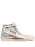 Golden Goose Slide high-top sneakers - Silver