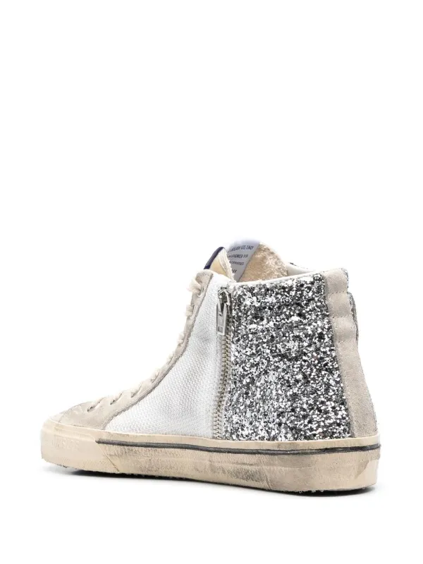 ゴールデングース　Golden  ハイカットスニーカー　SLIED Golden Goose Slide ハイカット スニーカー | シルバートーン