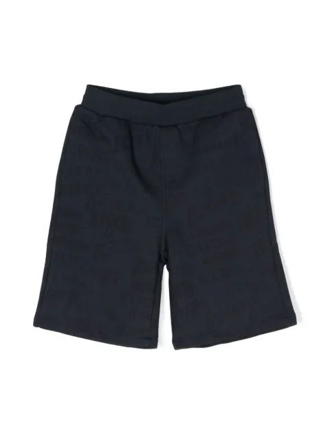 Iceberg Kids - graphic-print cotton-blend track shorts
