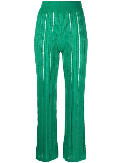 Cult Gaia high-waisted ribbed-knit pants