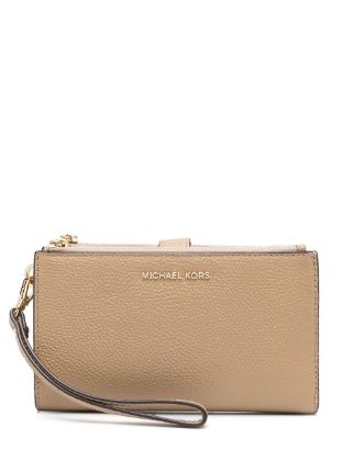 Michael Michael Kors logo-plaque Zip Wallet - Farfetch