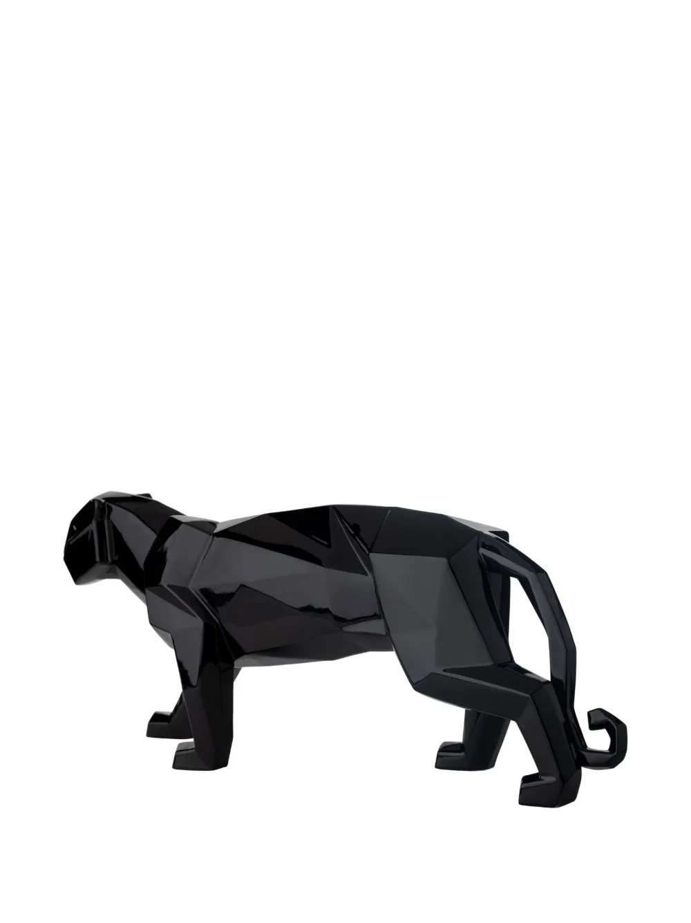 Shop Lladrò Panther Glazed Sculpture In Black