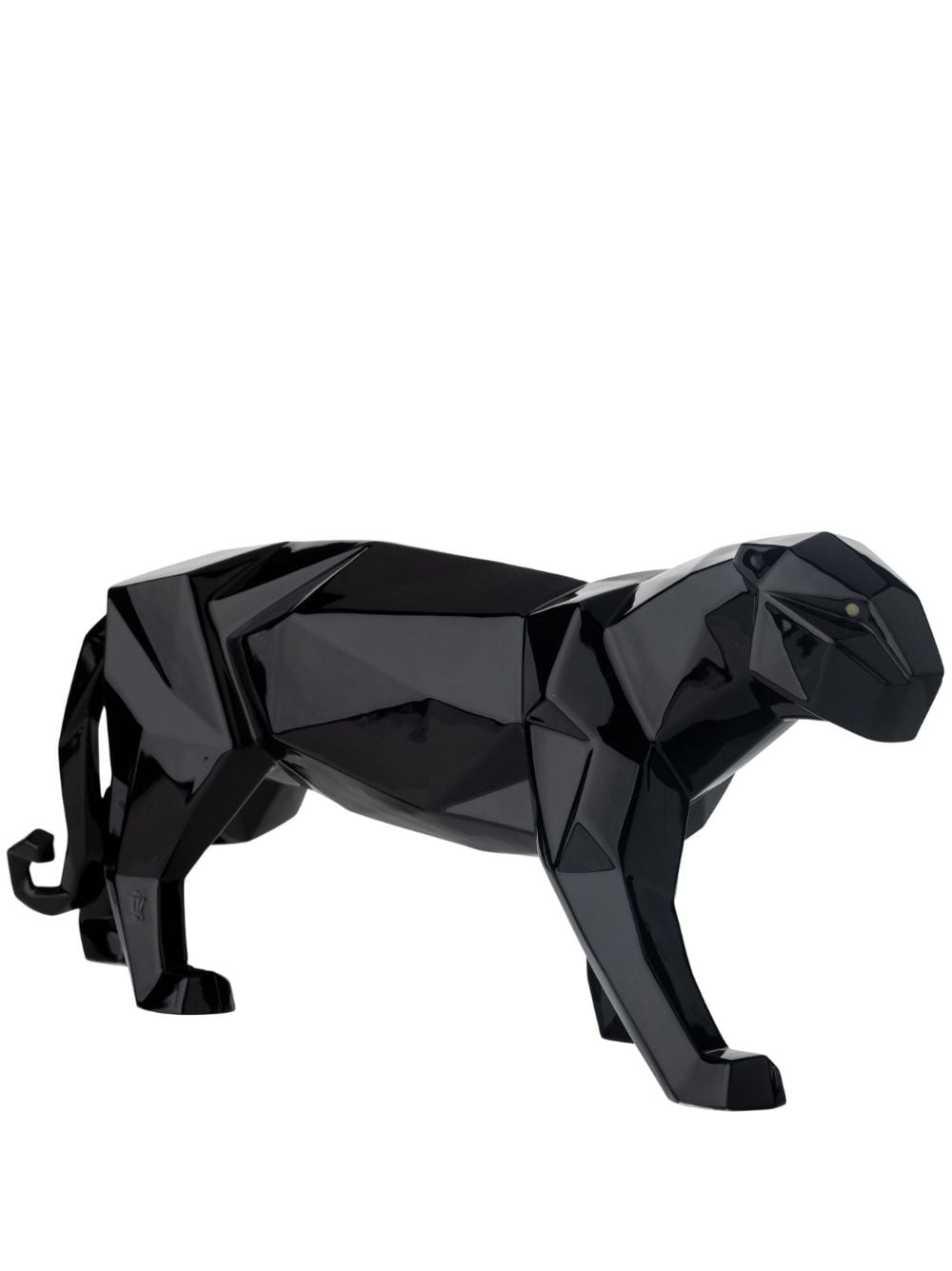 Lladrò Panther Glazed Sculpture In Black