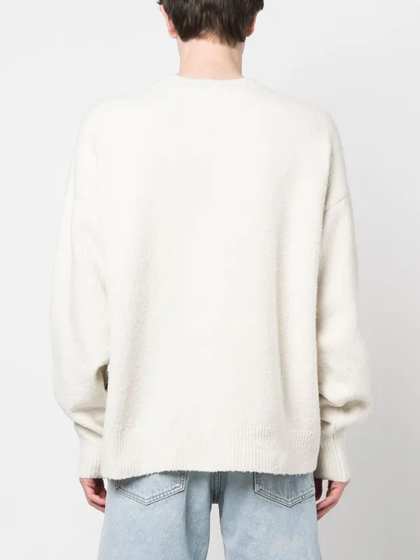 Palm Angels I Love PA Knitted Jumper | White | FARFETCH