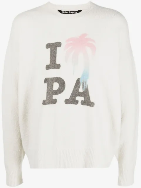 Palm Angels I Love PA knitted jumper