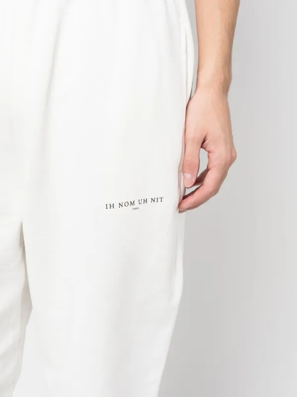 Ih Nom Uh Nit logo-print Cotton Track Pants | White | FARFETCH GE