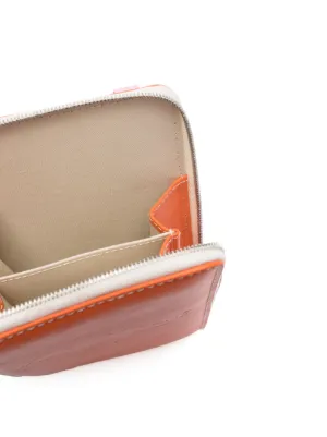 アクセサリーその他 Fox Neck Wallet - Maison Kitsune - Orange - Leather PROFILE FOX ZIPPED WALLET | Maison Kitsuné