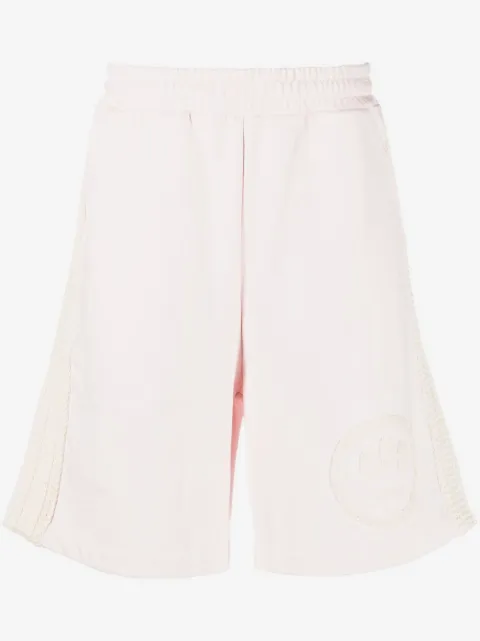 BARROW short de sport en coton à patch logo