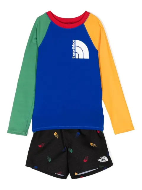 The North Face Kids logo-print shorts set 