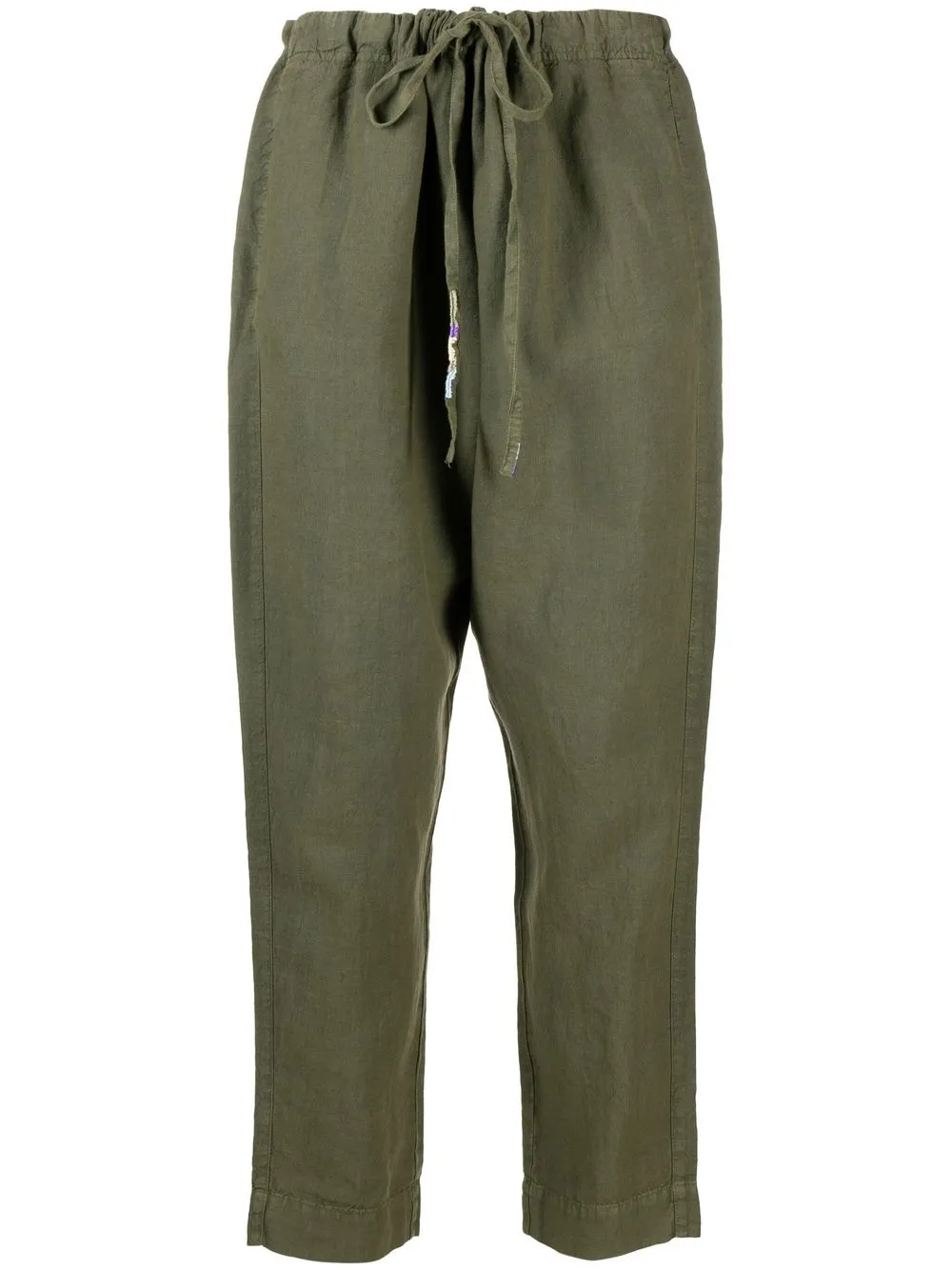 

Nick Fouquet drawstring-waist straight trousers - Green