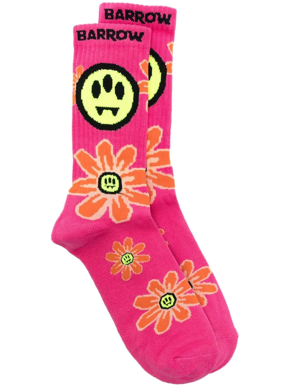 

BARROW intarsia-knit ankle socks - Pink