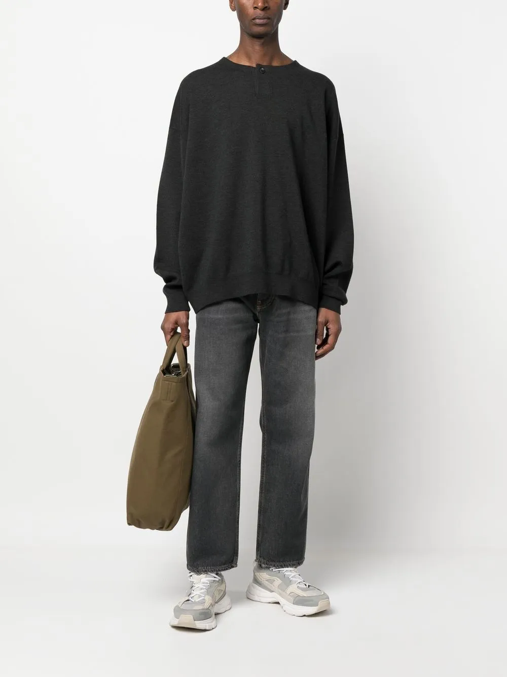 Golden Goose Jeans met logopatch - Zwart