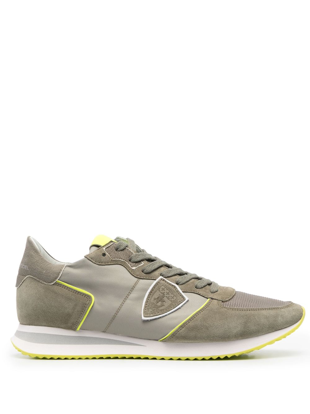Shop Philippe Model Paris Low-top Leather Sneakers In Green