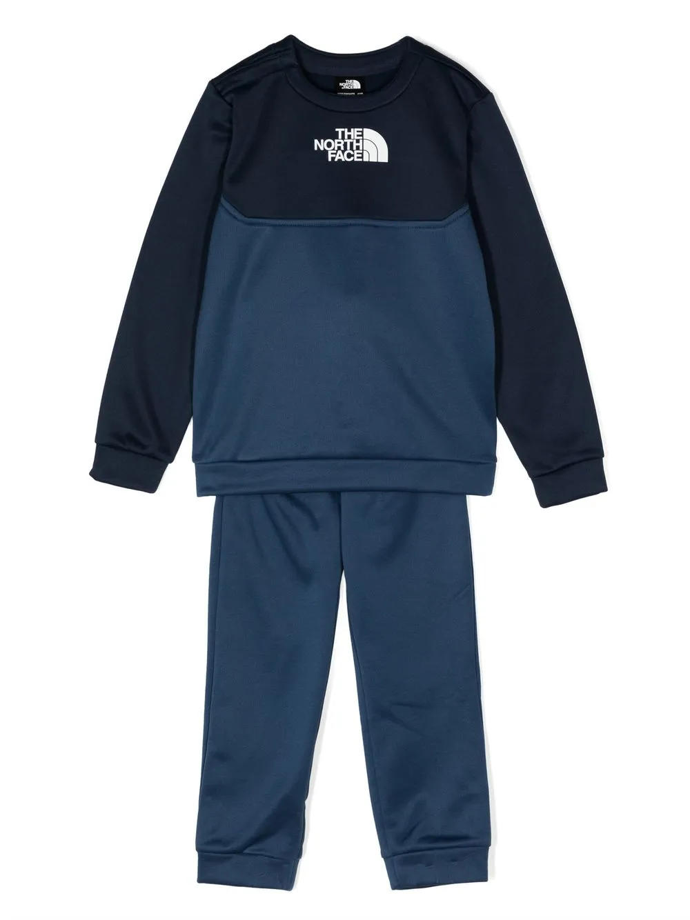 

The North Face Kids traje deportivo con logo estampado - Azul