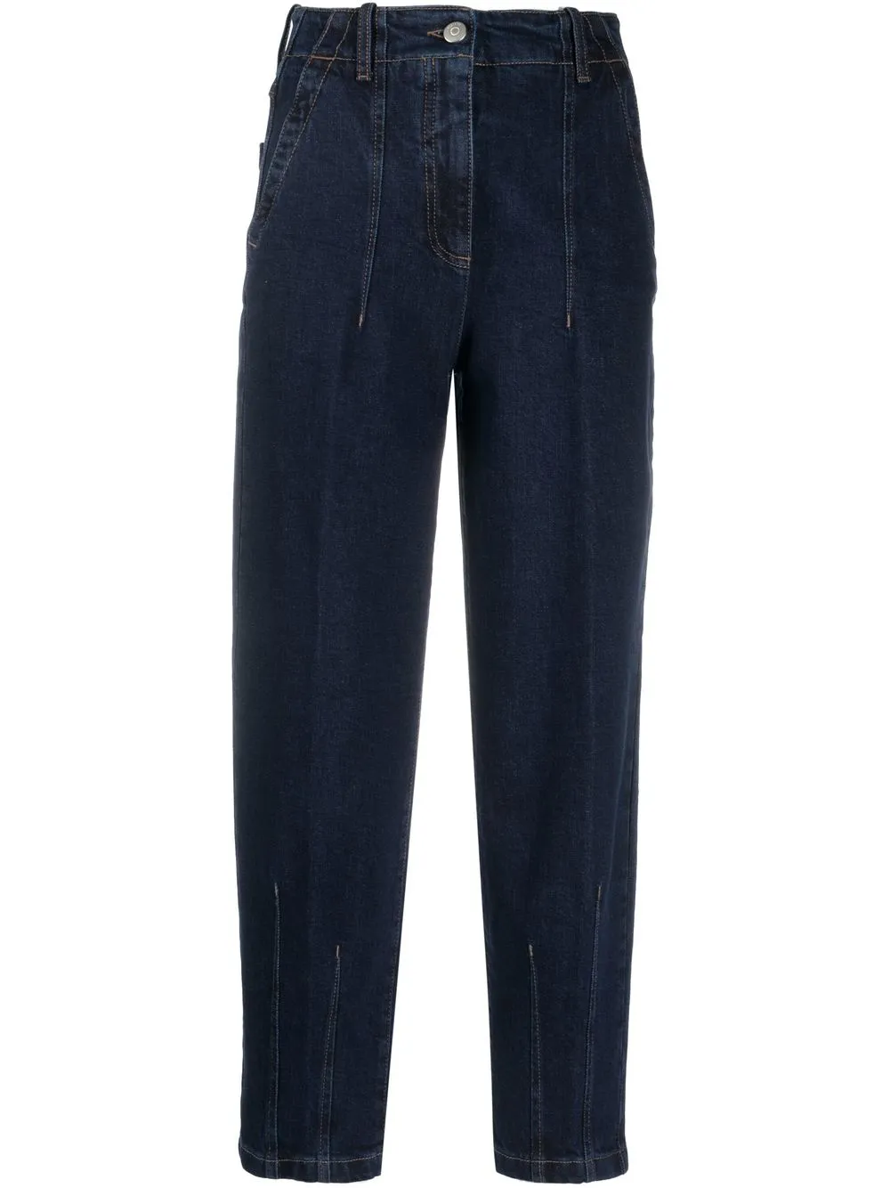 

Peserico cropped tapered jeans - Blue